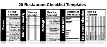 restaurant review checklist