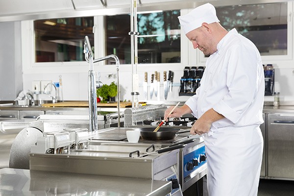 chef in kitchen