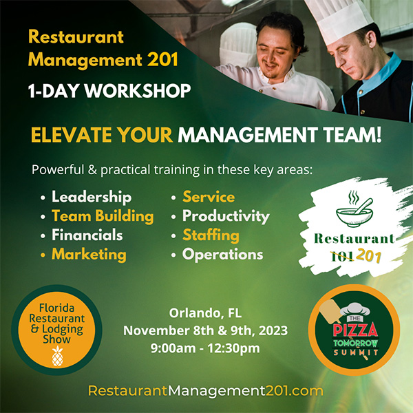 Restaurant Management 201 Workshop