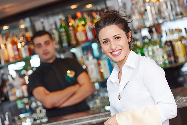 bartender and server